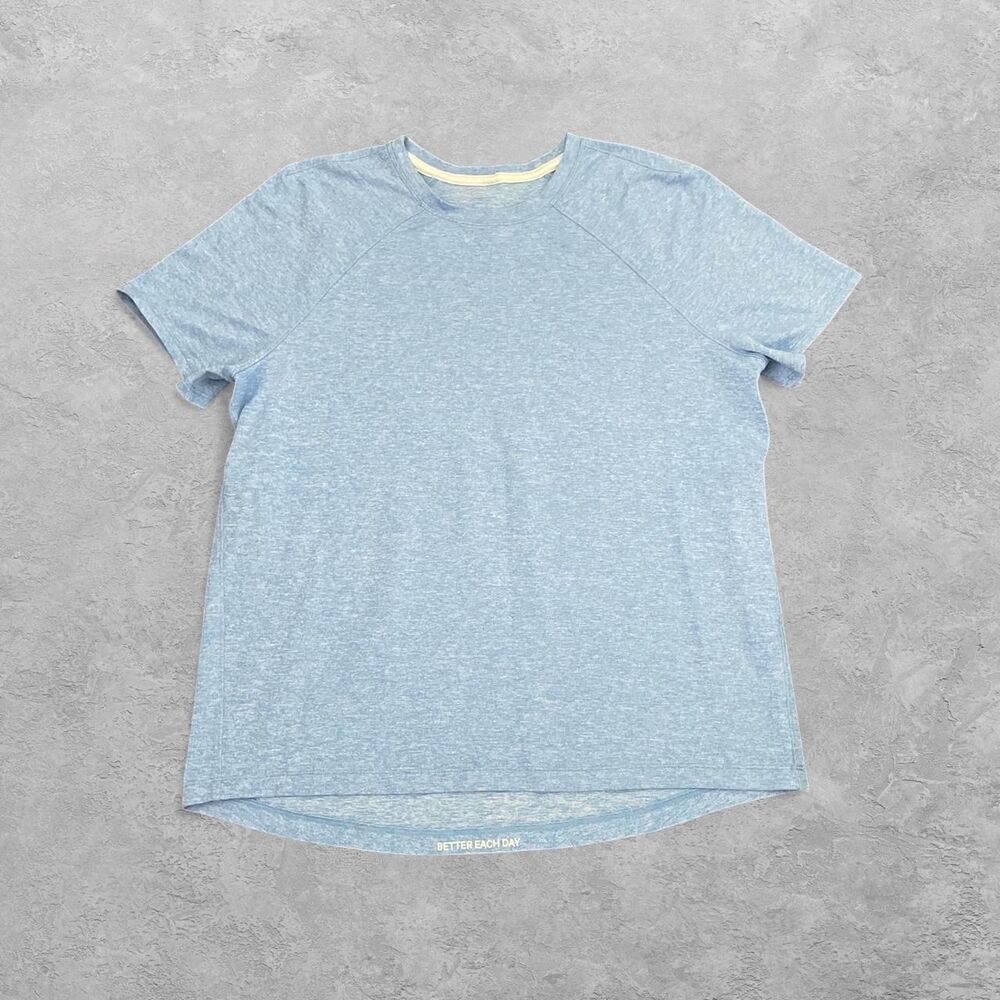 Lululemon Better Each Day Tee Blue L Relaxed Boxy Fit Activewear Yoga Pilates